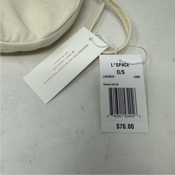 NWT L*Space‎ Kokomo hat set cream main image 4